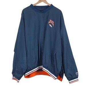 DENVER BRONCOS NFL Logo 7 Game Day Pullover Windbreaker Jacket Men's XXL Pockets